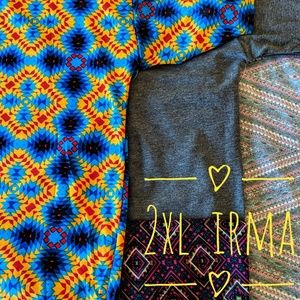 (3) 2xl irmas lularoe
